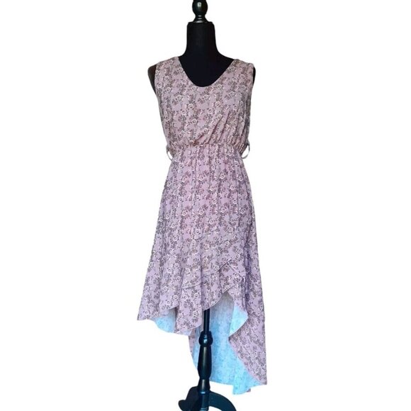 MYM Collection Floral Fairycore Asymmetrical Hi Lo Layered Hem Dress Size S - Picture 1 of 10